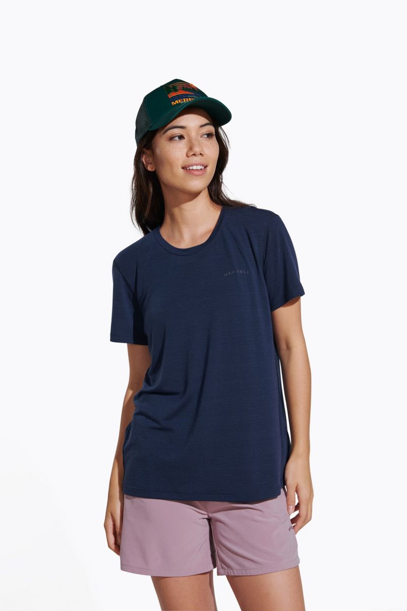 Women - Everyday Tee with Tencel? - Short Sleeves | Merrell JWS26442-353